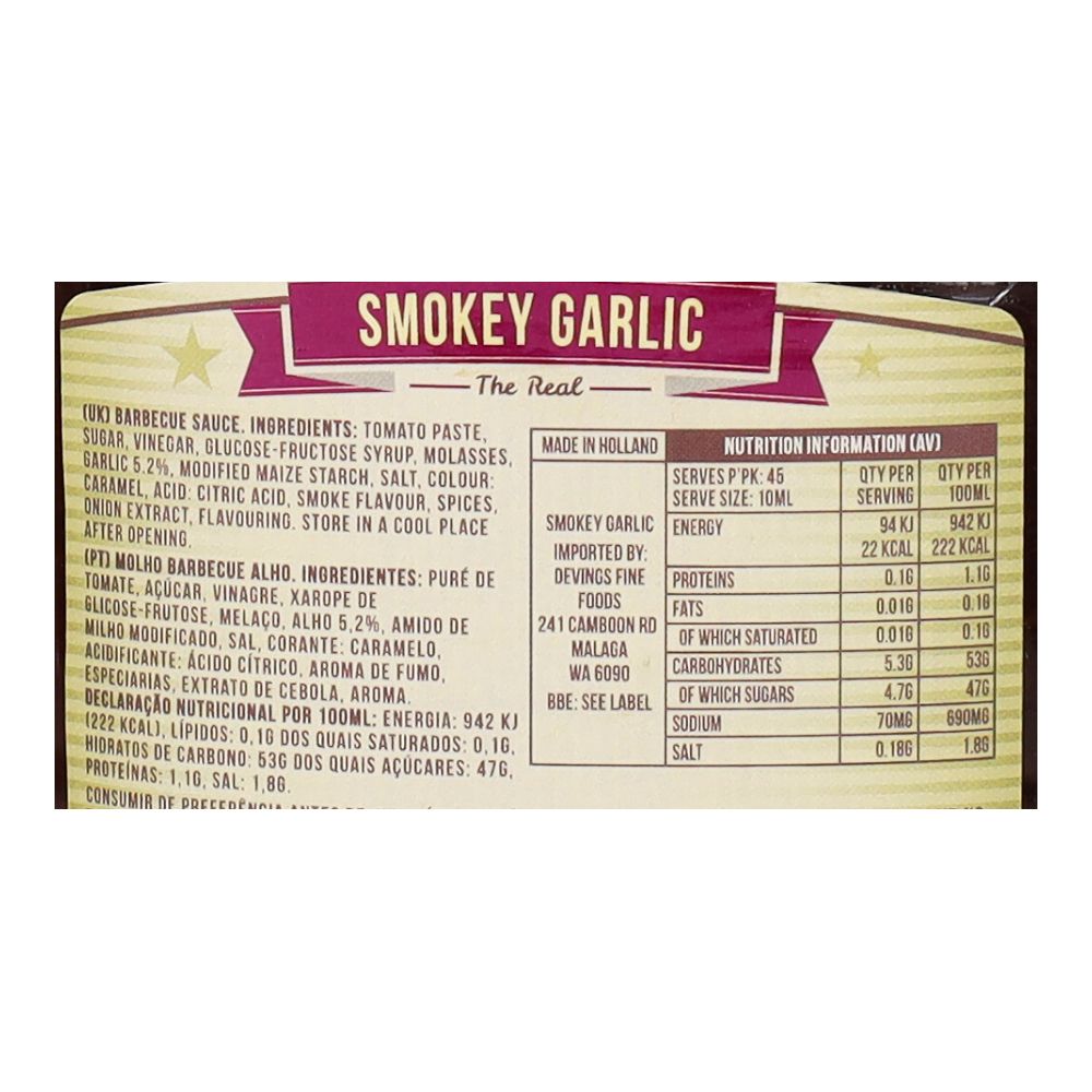  - Remia Barbacue Garlic Sauce 450ml (2)