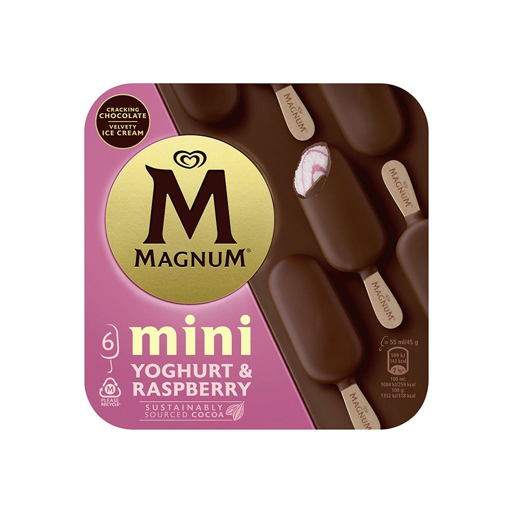  - Gelado Magnum Iogurte Framboesa Mini 6un=330ml (1)