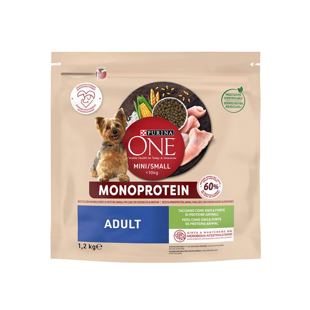  - Purina One Dog Mini Monoprotect Turkey 1.2kg (1)