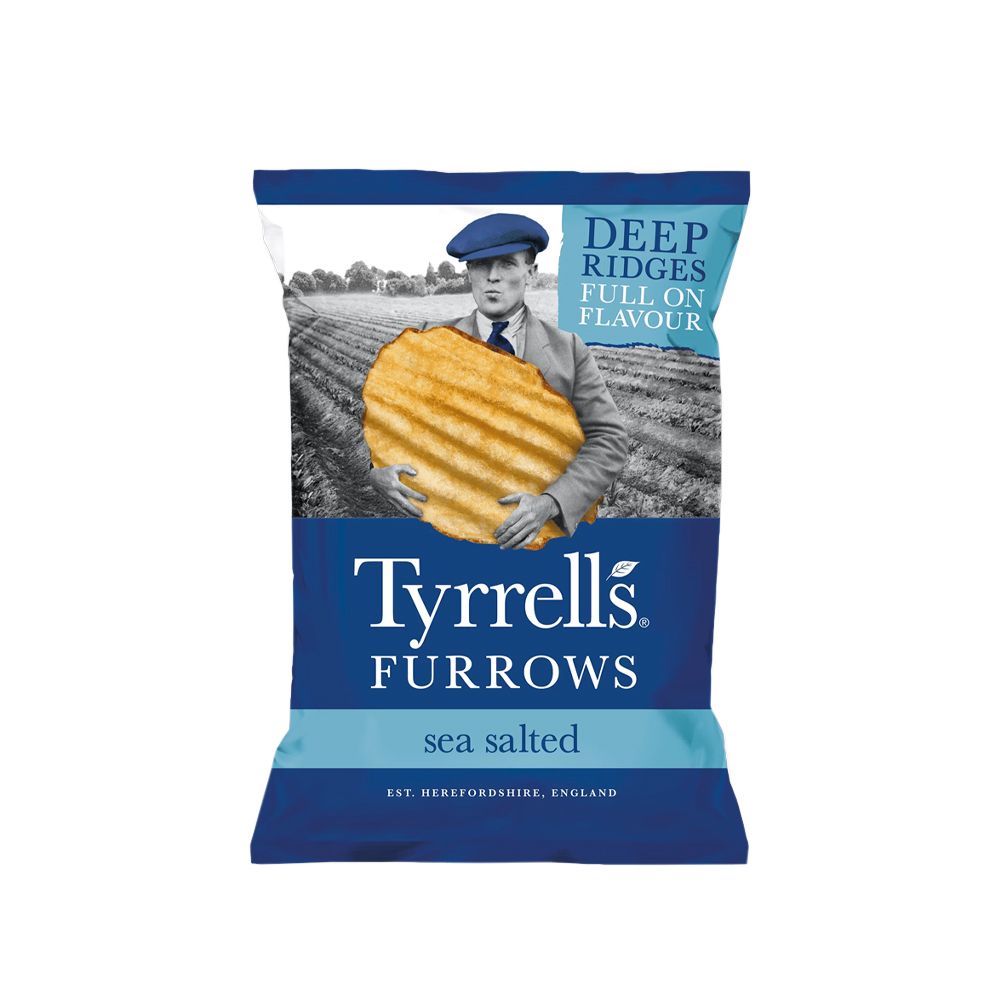  - Tyrrell`s Sea Salt Crimped Crisps 150g (1)