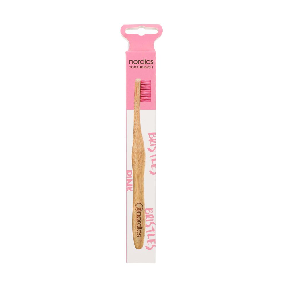  - Nordics Toothbrush Pink Bamboo (1)