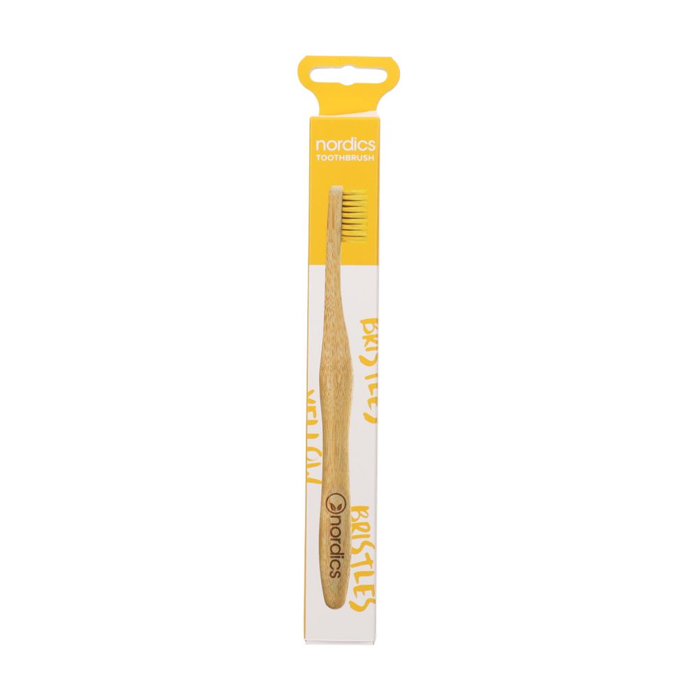  - Nordics Toothbrush Yellow Bamboo (1)