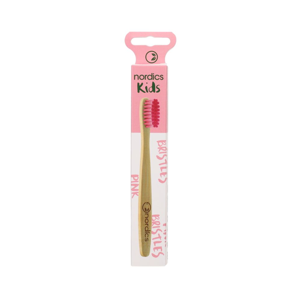  - Nordics Bamboo Pink Toothbrush Child (1)