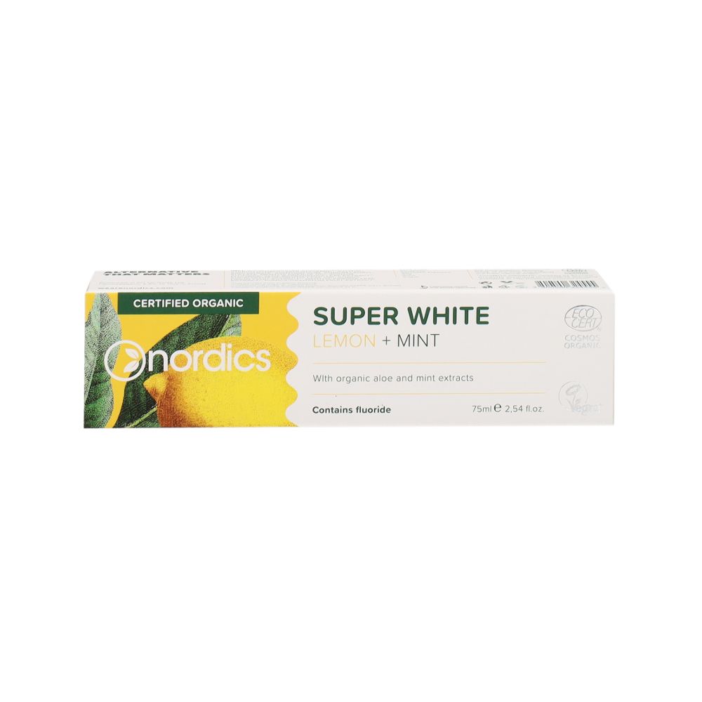  - Nordics Whitening Lemon Mint Organic Toothpaste 75ml (1)