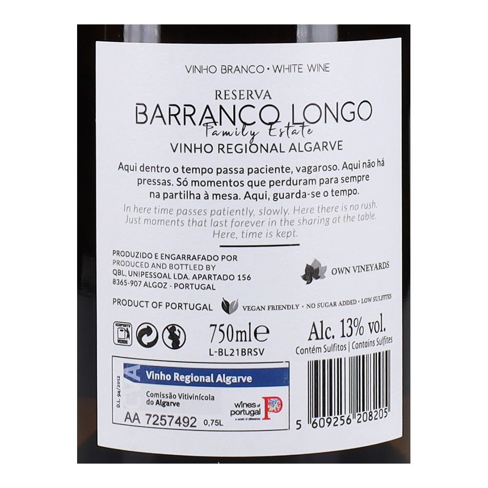  - Barranco Longo Reserva White Wine 75cl (2)