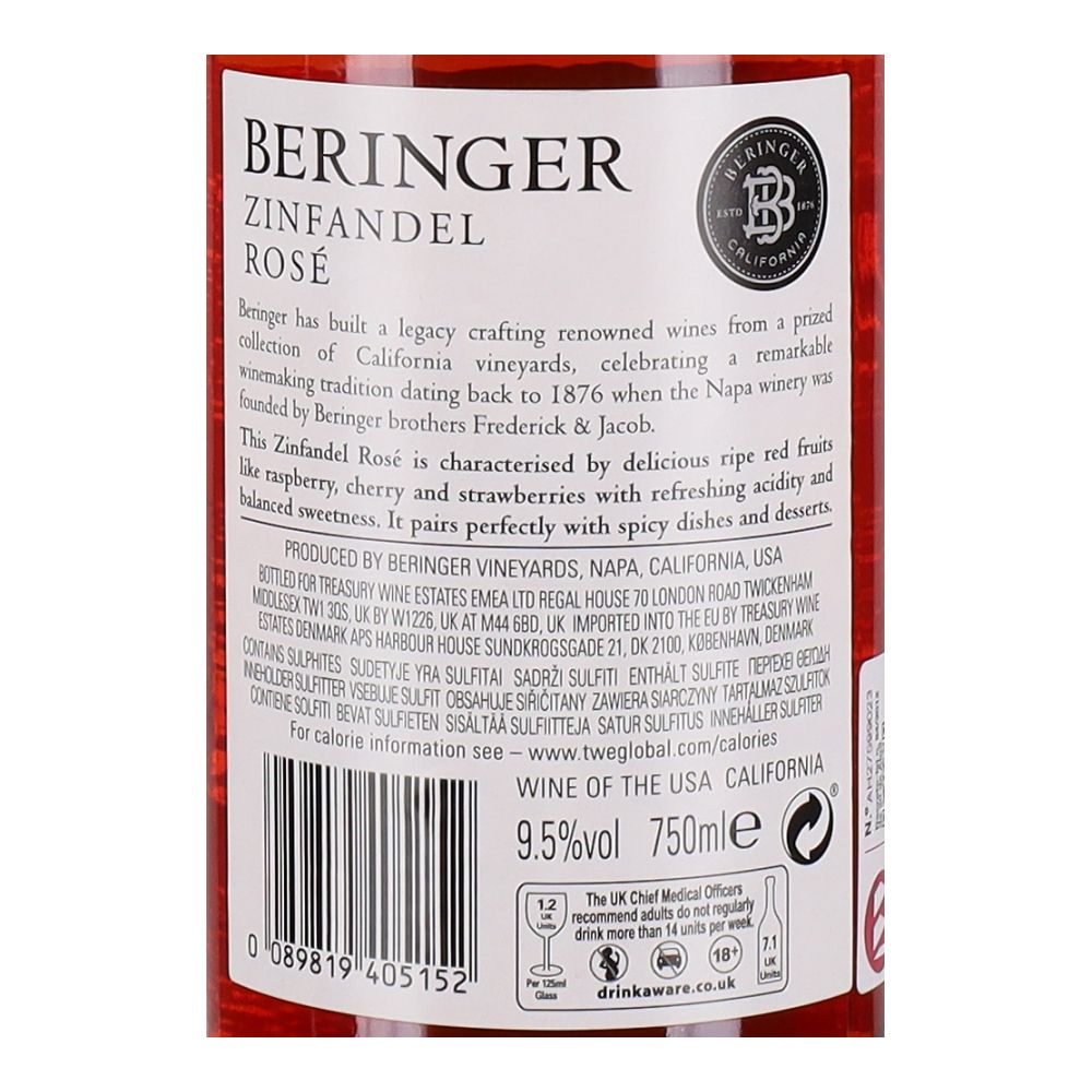  - Vinho Rosé Beringer Zinfandel 75cl (2)