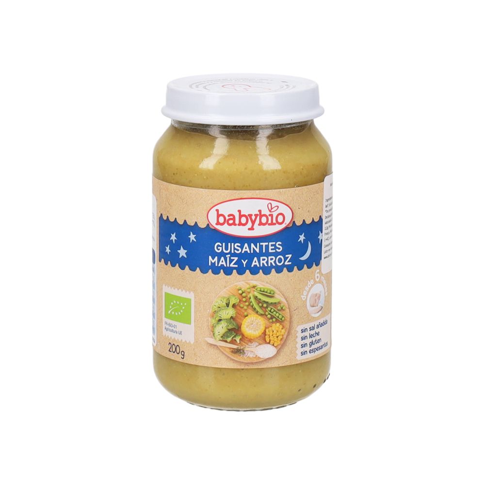  - Babybio Organic Meal Pea Corn Rice 200g (1)