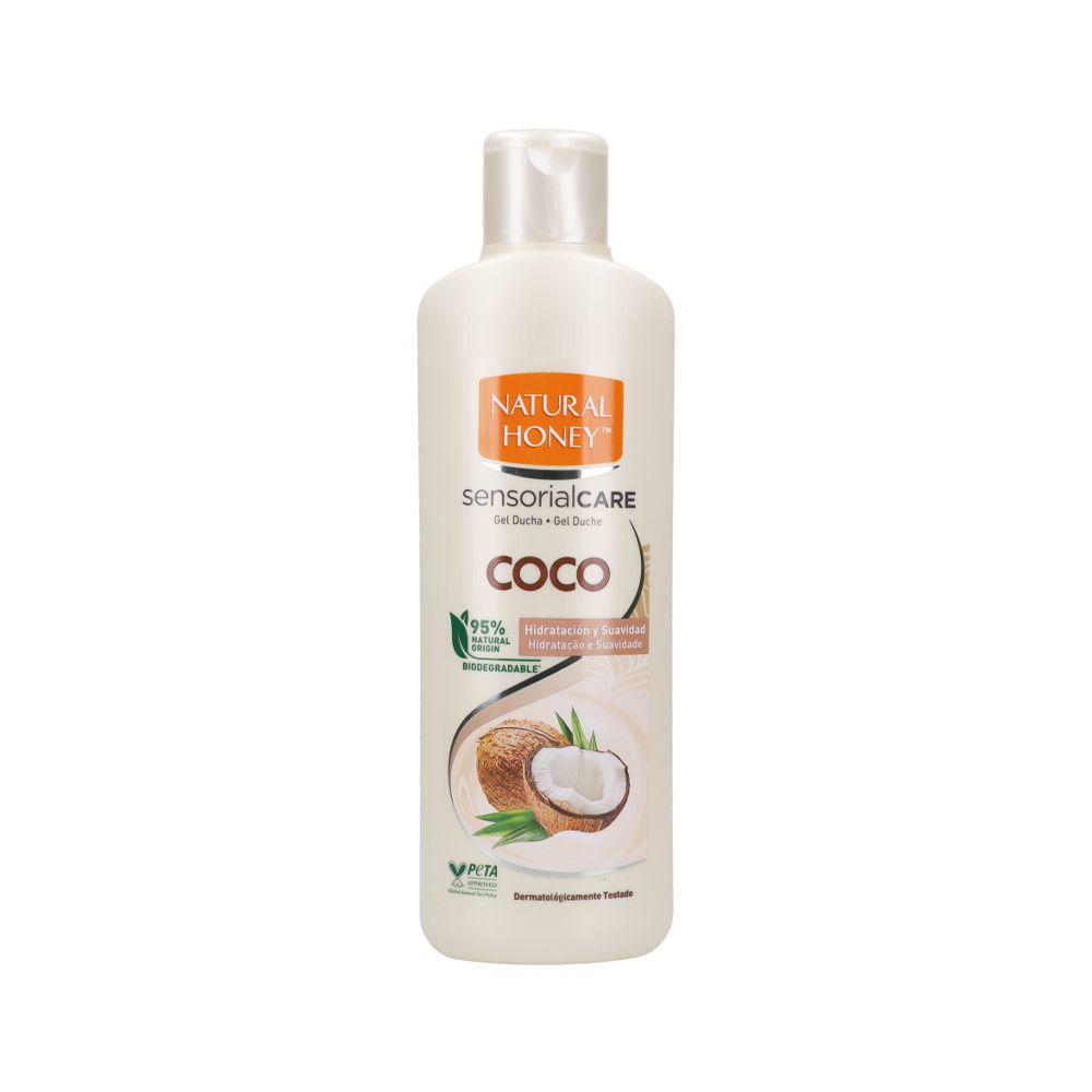  - Honey Coconut Natural Shower Gel 600ml (1)