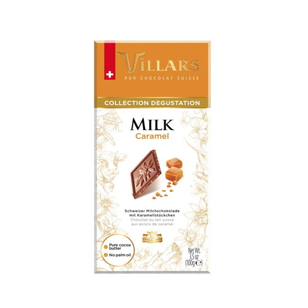  - Villars Milk Chocolate With Caramel Tablet 100g (1)