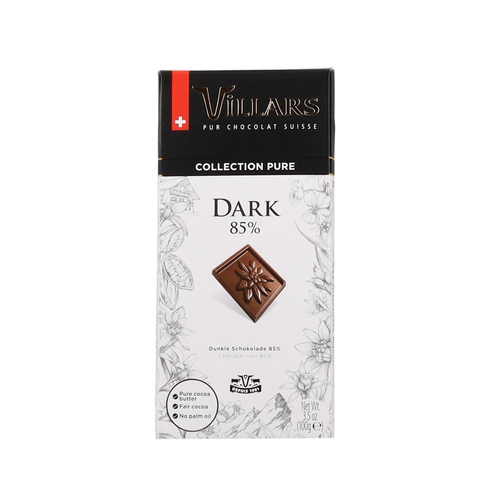 - Chocolate Villars Negro 85% Cacau Tablete 100g (1)