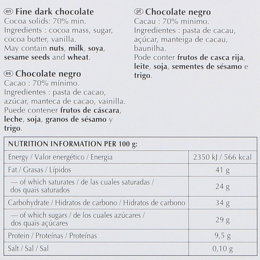  - Chocolate Lindt Excellence 70% 100g (2)