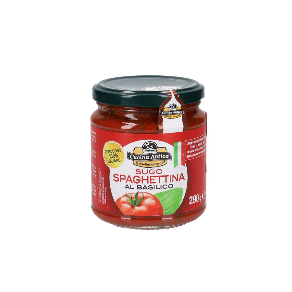  - Cucina Antica Spaghetti Sauce Basil 290g (1)