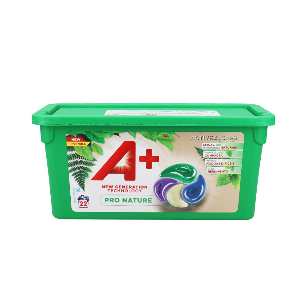  - Detergente A+ Cápsulas 4em1 Pro Nature 22D=484g (1)