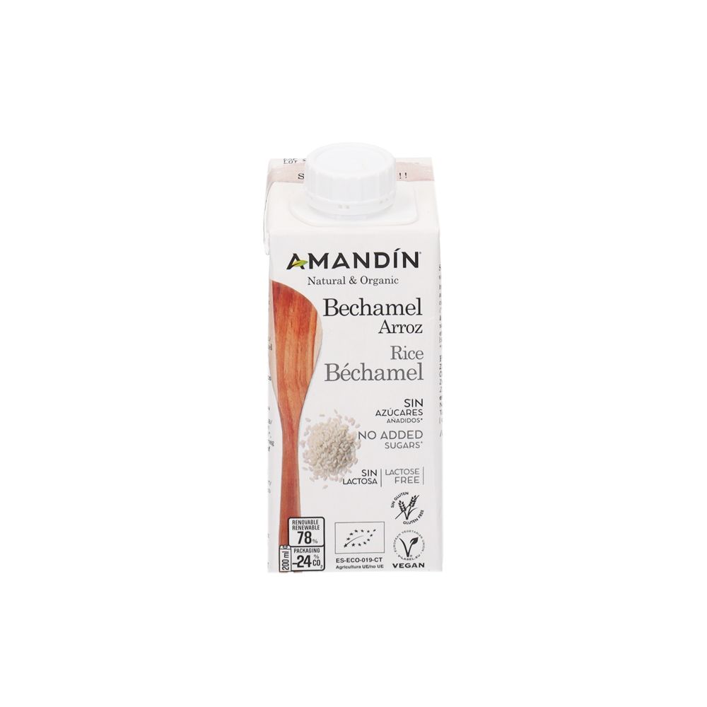  - Amandin Bechamel Organic Rice Sauce 200ml (1)