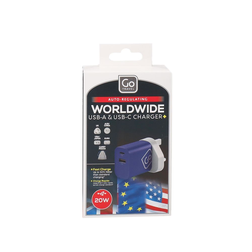  - Go Travel World USB-A-C Charger (1)