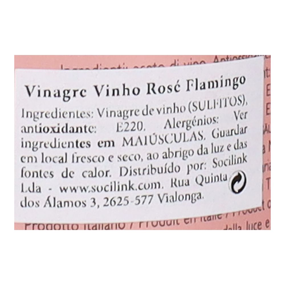  - Vinagre Vinho Rosé Galateo Flamingo 250ml (2)