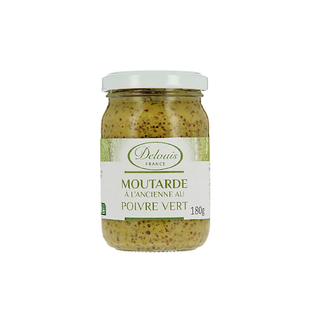  - Delouis Organic Green Chilli Mustard 180g (1)