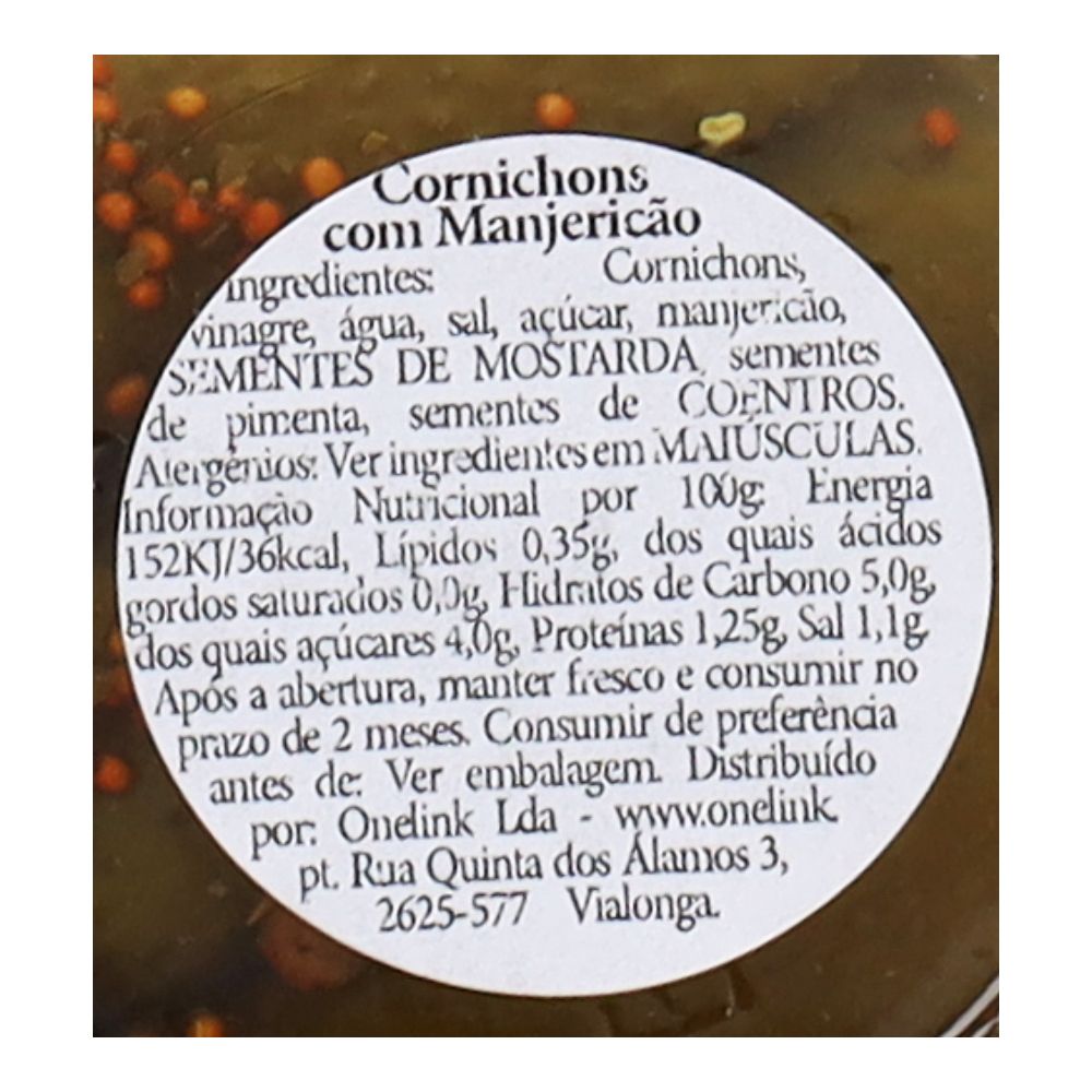  - Cornichons Com Manjericão Maison Marc 540g (2)