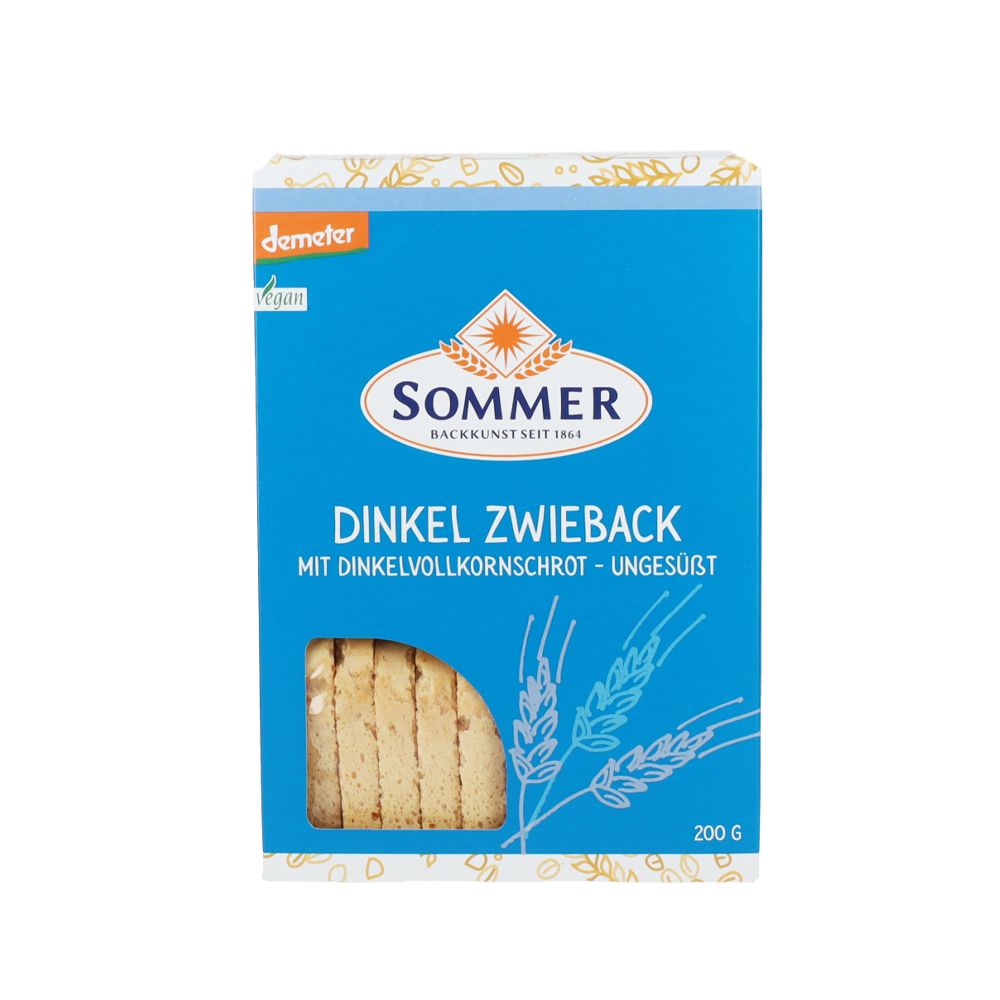  - Sommer Organic Sugar Free Spelt Toast 200g (1)