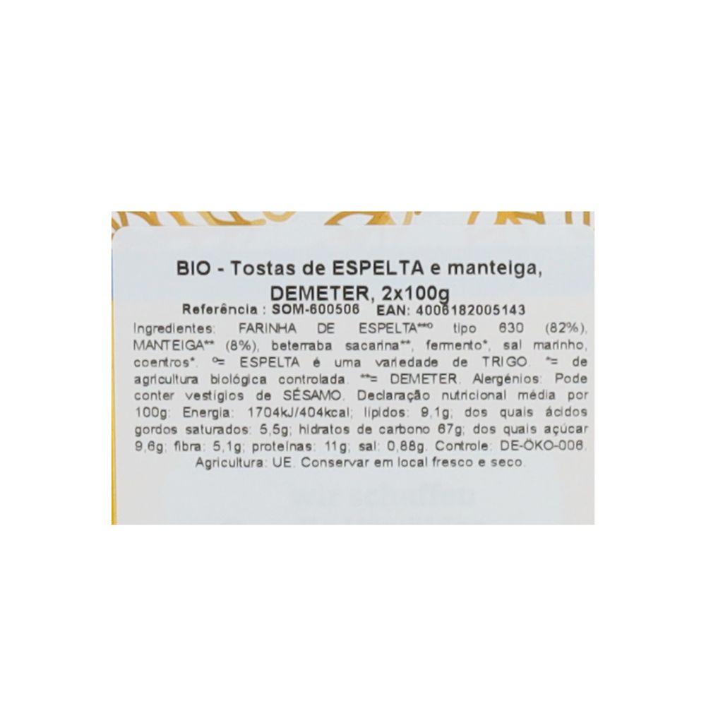 - Tostas Sommer Espelta Com Manteiga Bio 200g (2)