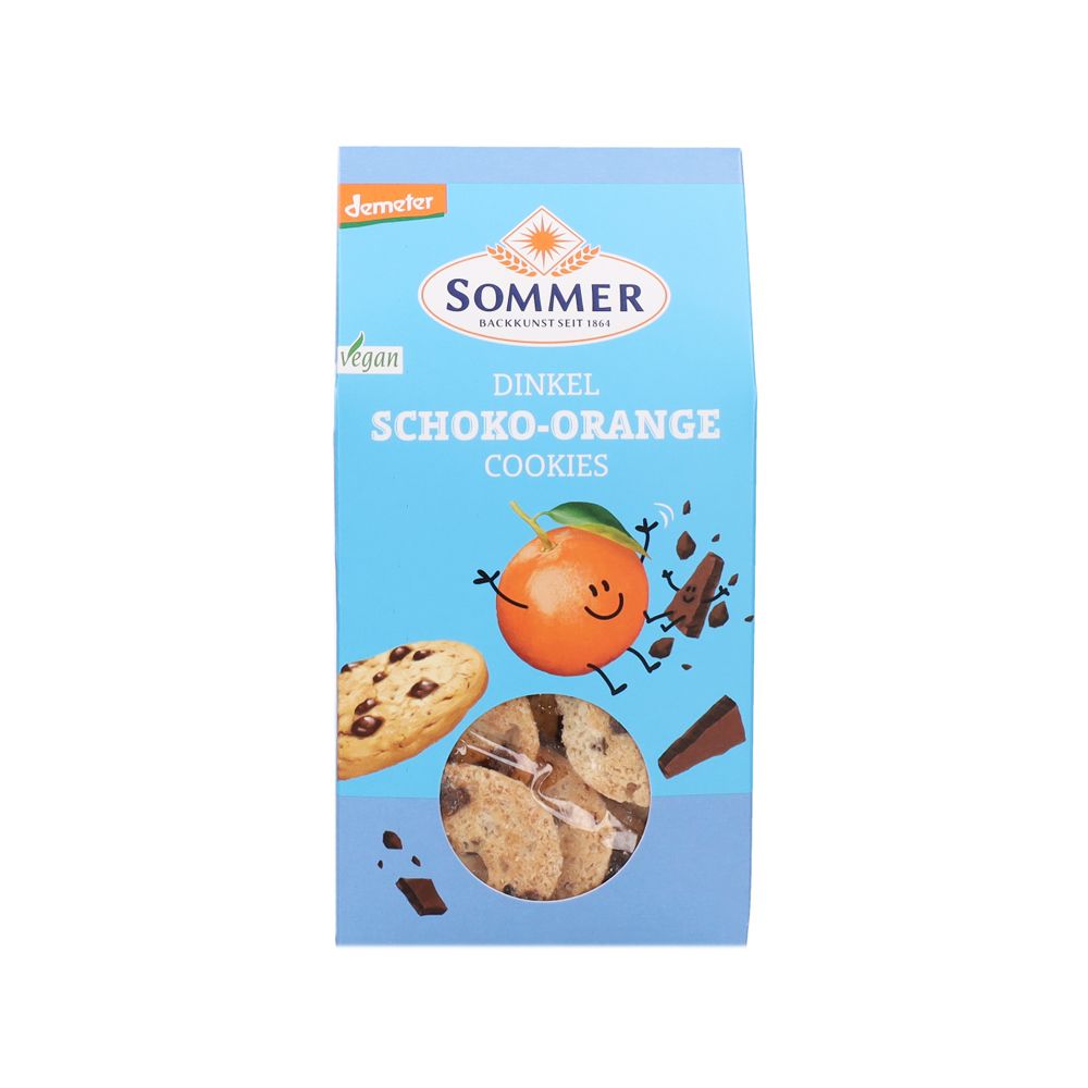  - Sommer Spelt Chocolate Orange Organic Biscuits 150g (1)