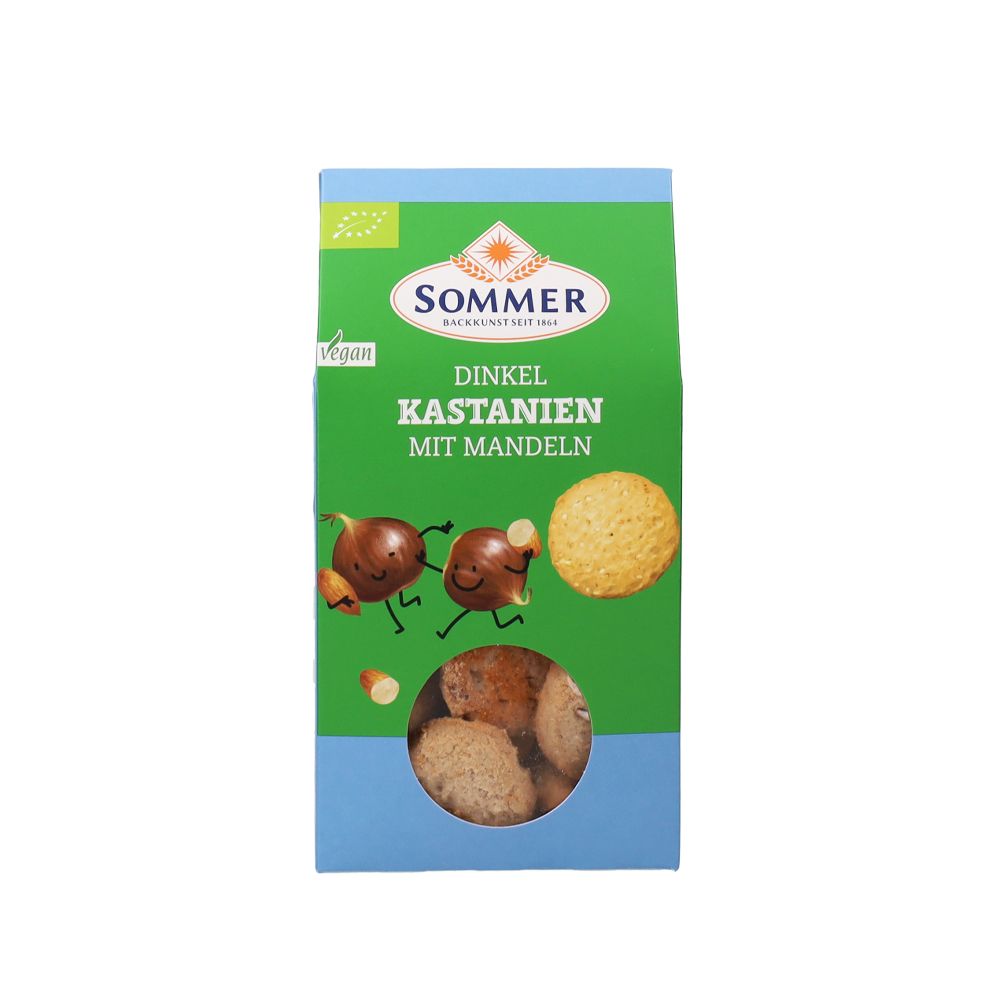  - Sommer Spelt Biscuits Chestnut Almond Organic Biscuits 150g (1)