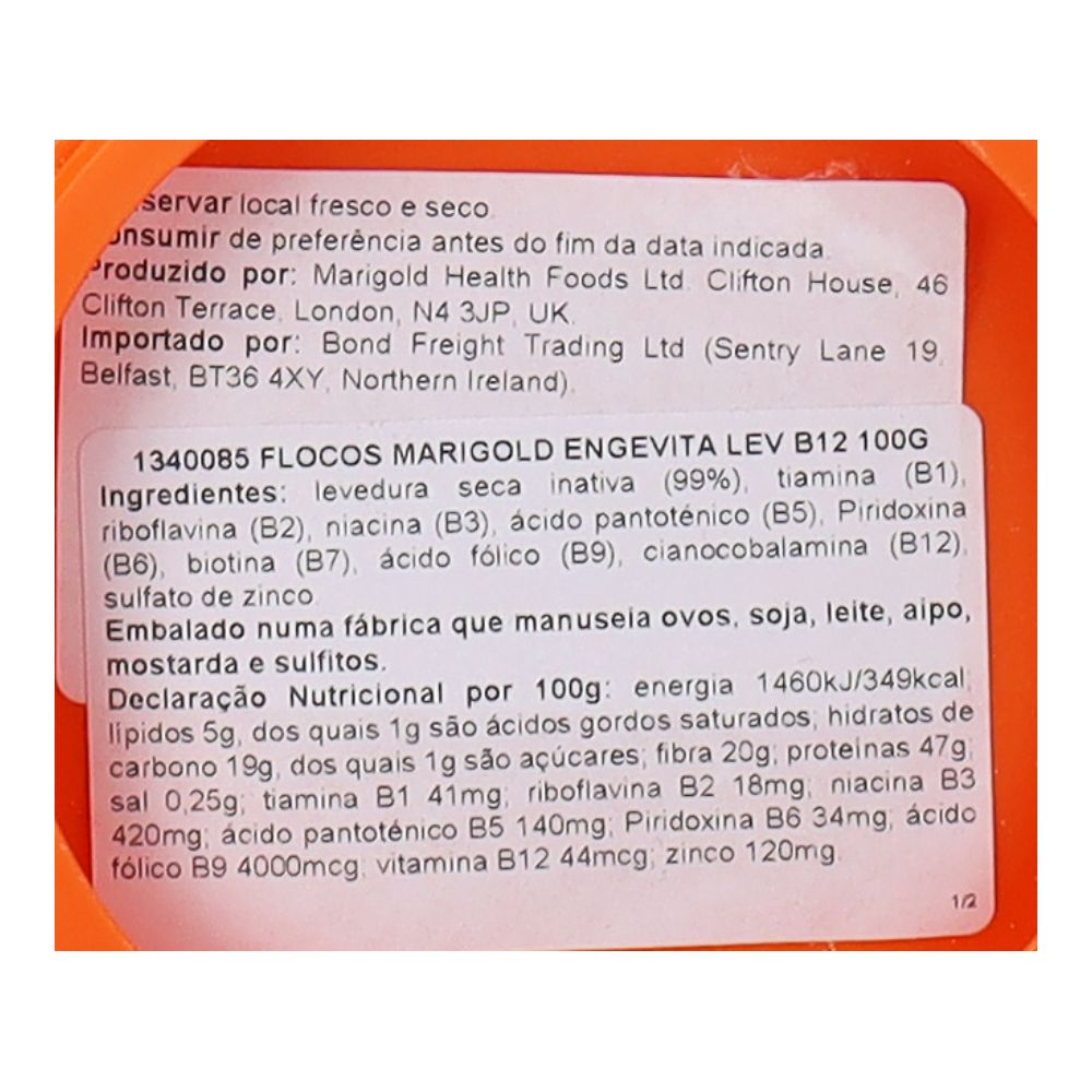  - Flocos de Levedura Vitamina B12 Marigold Engevita 100g (2)