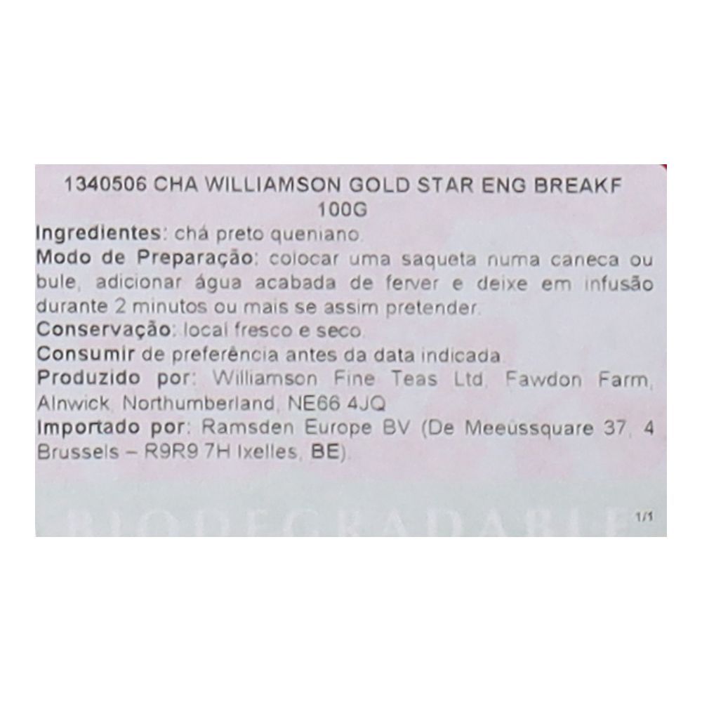  - Williamson Gold Star English Breakfast Tea 100g (2)