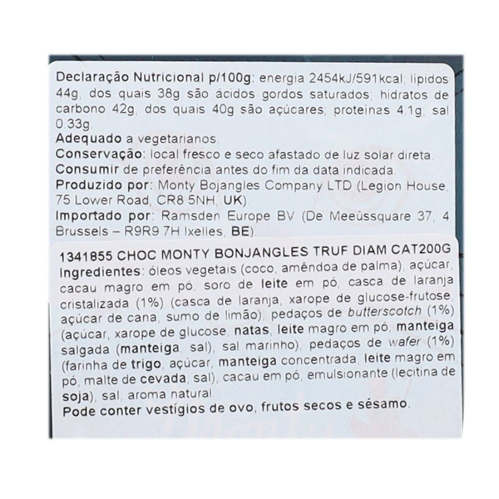  - Chocolate Monty Bojangles Trufas Diamond Cat 200g (2)