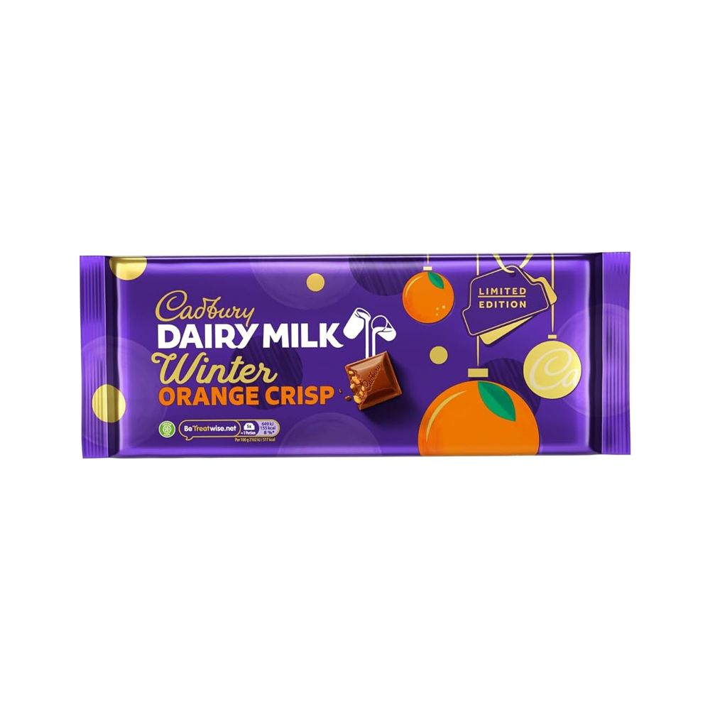  - Cadbury Dairy Milk Orange Winter Crunch Chocolate 360g (1)