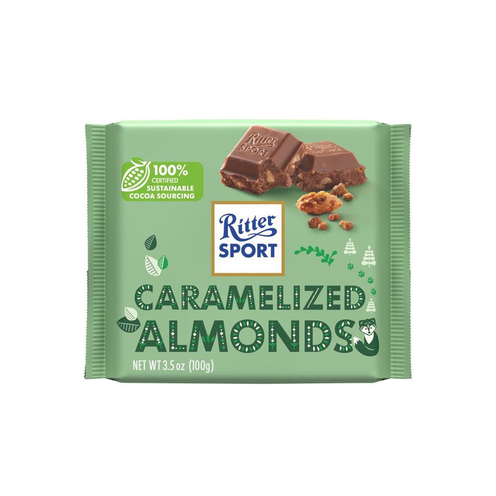  - Ritter Sport Caramel Chocolate Almonds 100g (1)