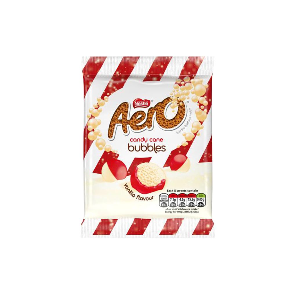  - Nestlé Aero Candy Cane Mint Bubble Chocolate 70g (1)