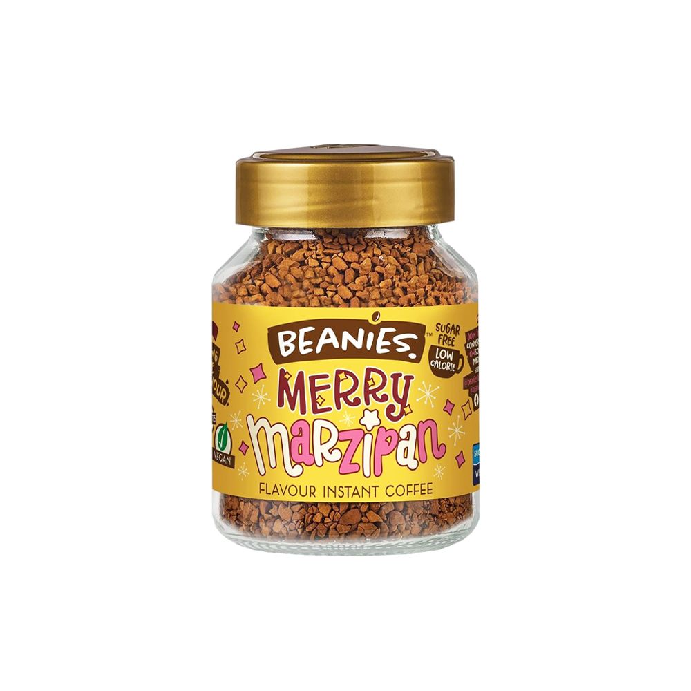 - Beanies Merry Marzipan Instant Coffee 50g (1)