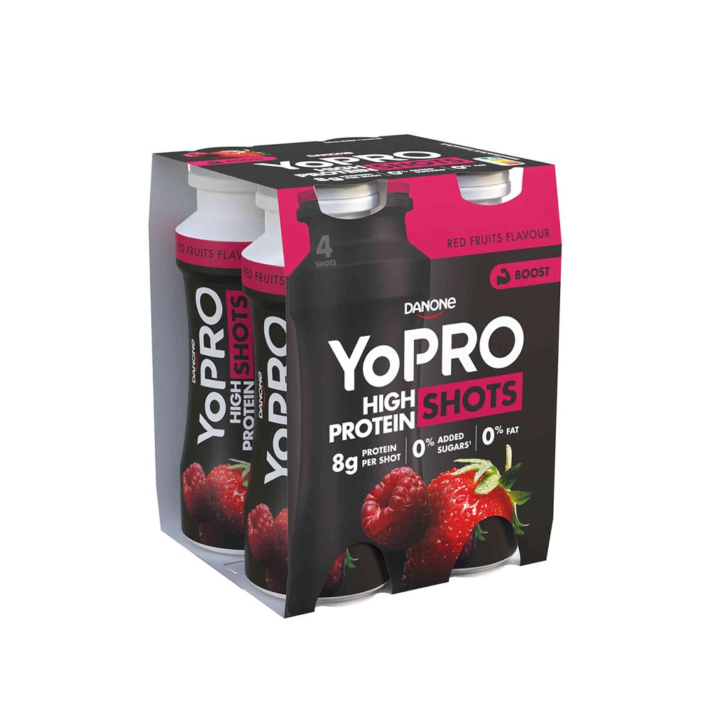  - Yopro Shots Red Fruit Milk Drink 4x100g (1)