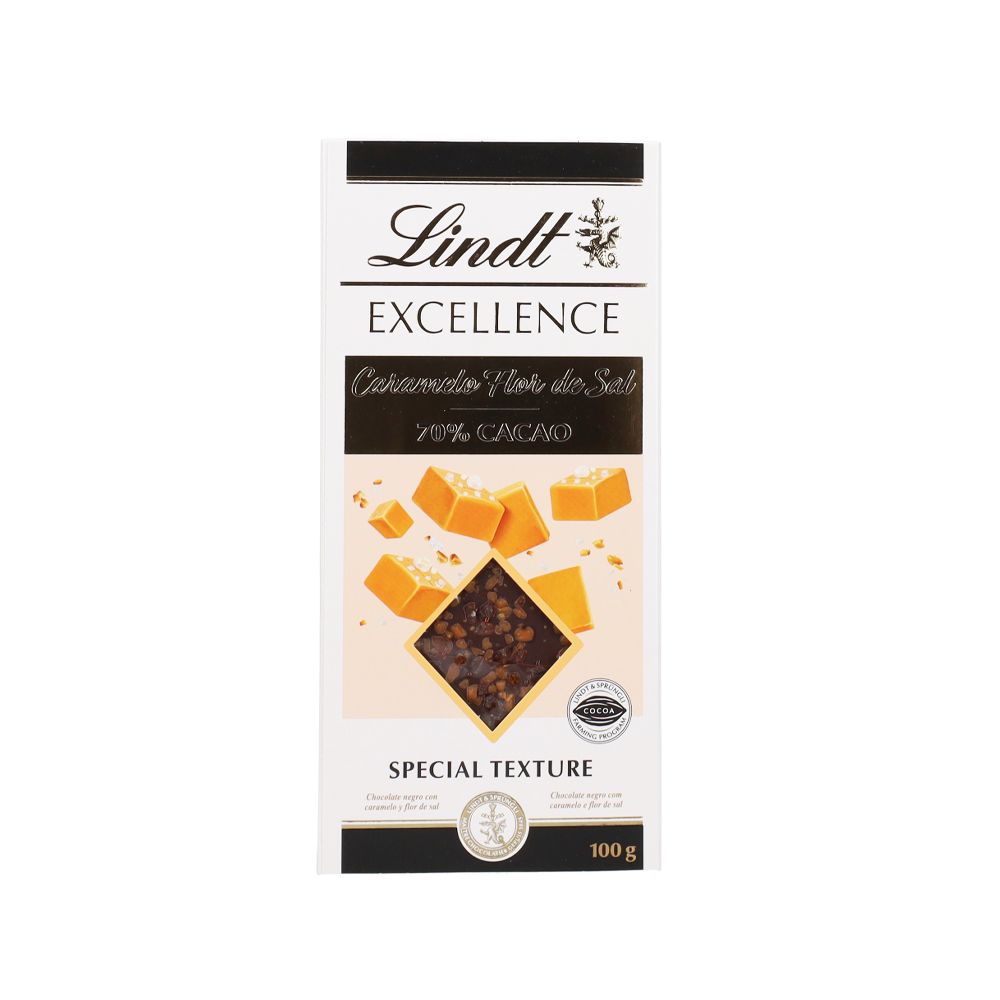 - Chocolate Lindt Excellence Caramelo Flor Sal Tablete 100g (1)