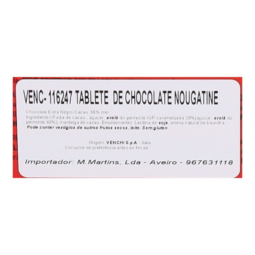  - Venchi Nougatine Chocolate Tablet 100g (2)