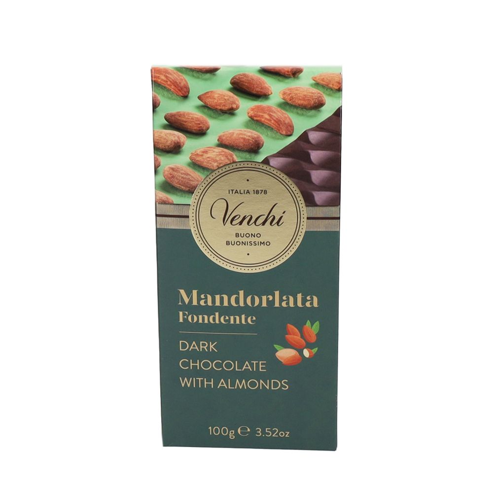  - Venchi Almond Dark Chocolate Tablet 100g (1)