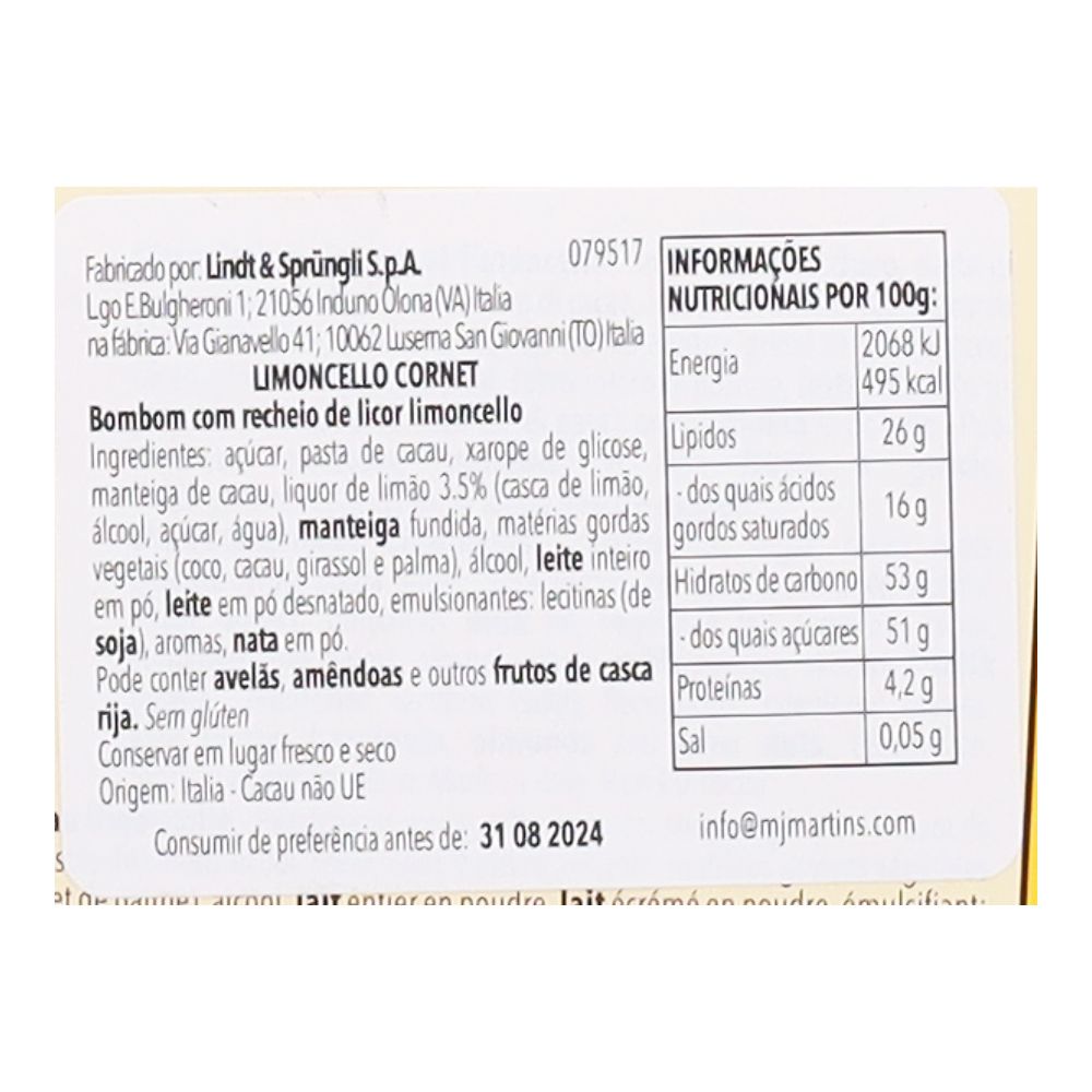  - Caffarel Limoncello Chocolate Cornet 200g (2)