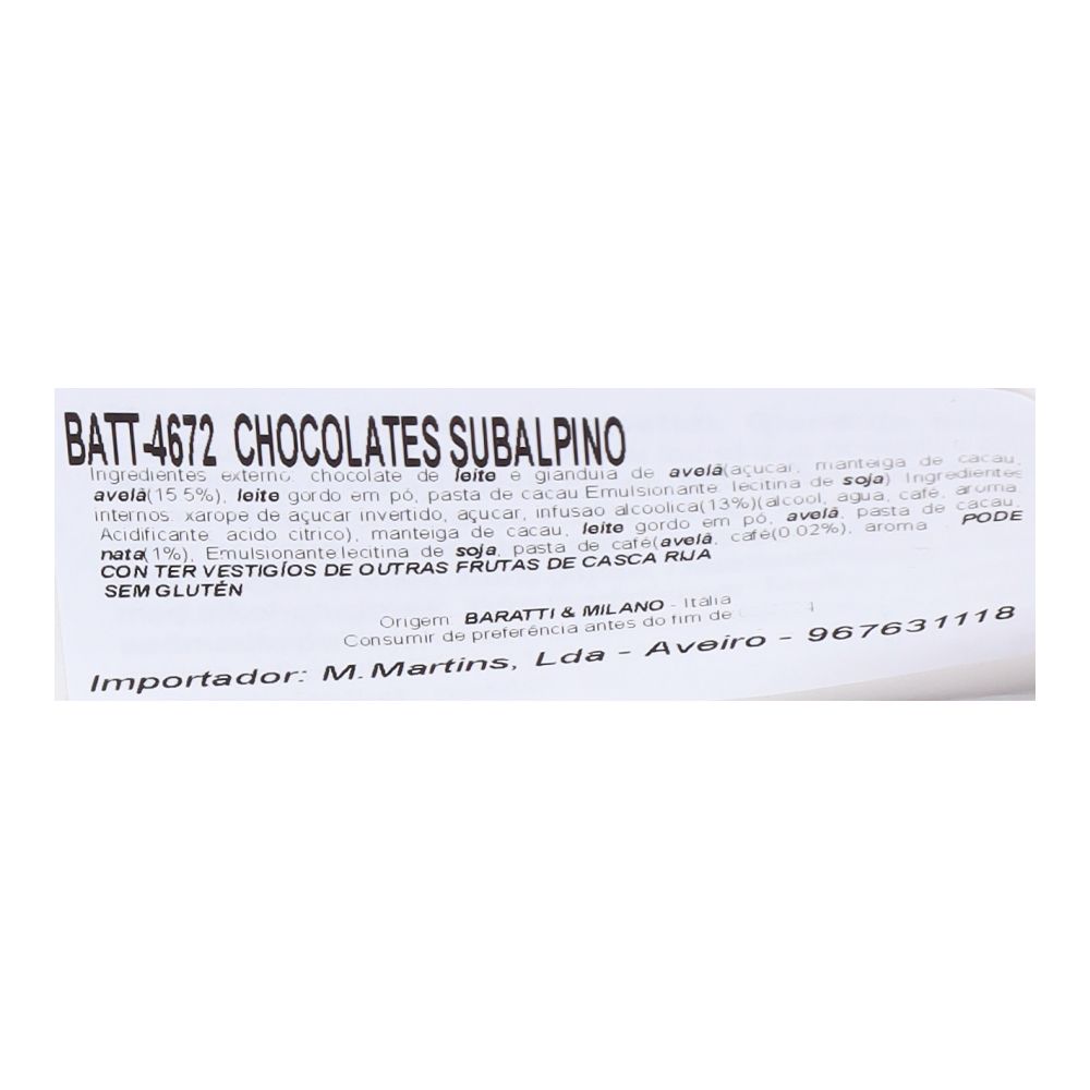  - Chocolate Baratti & Milano Subalpino 150g (2)