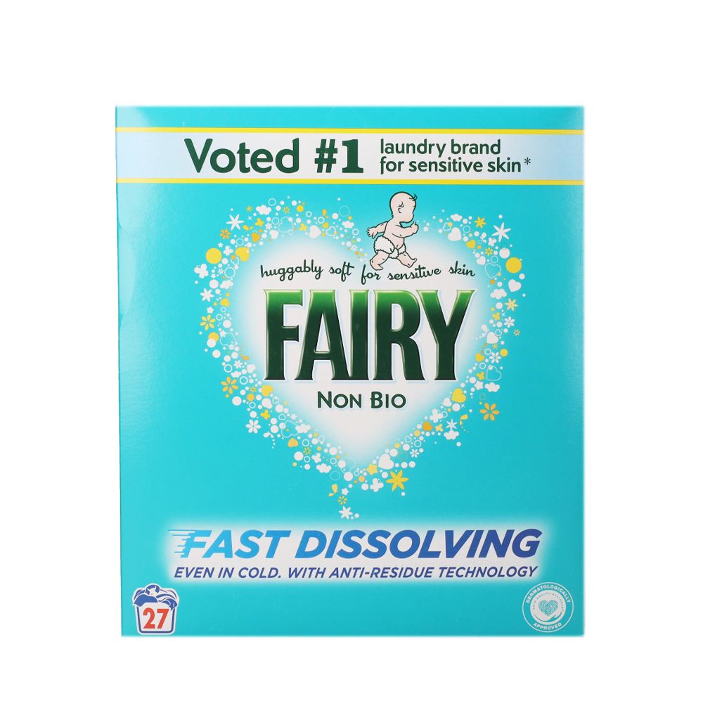  - Fairy Non-Bio Detergent Powder 27Doses=1620g (1)