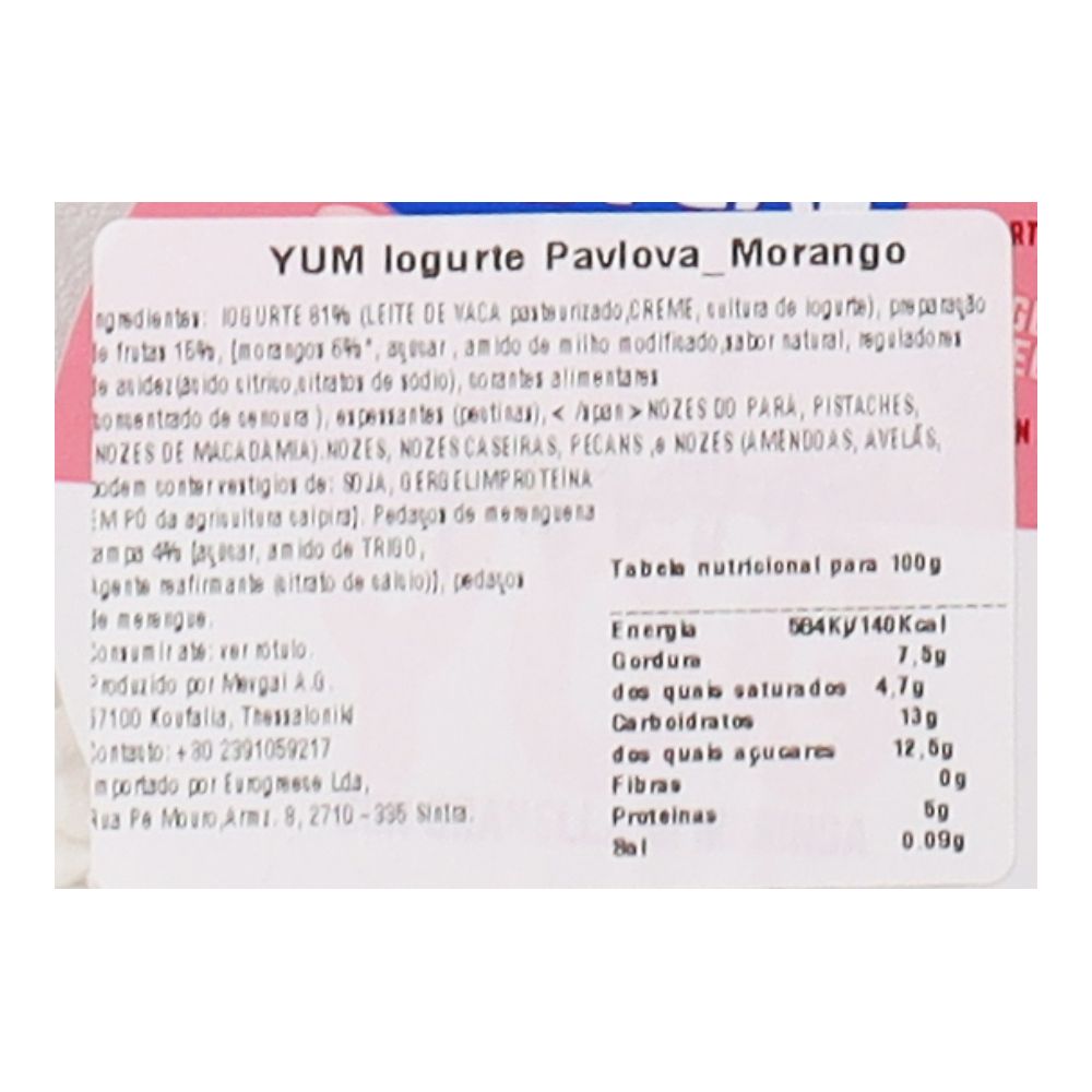  - Iogurte Mevgal Yum Pavlova Morango 156g (2)