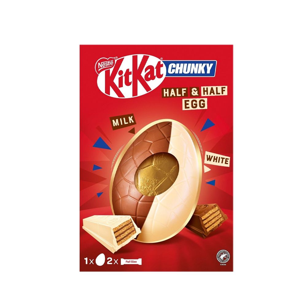  - Nestlé Kitkat Chunk White & Milk Chocolate Egg 230g (1)