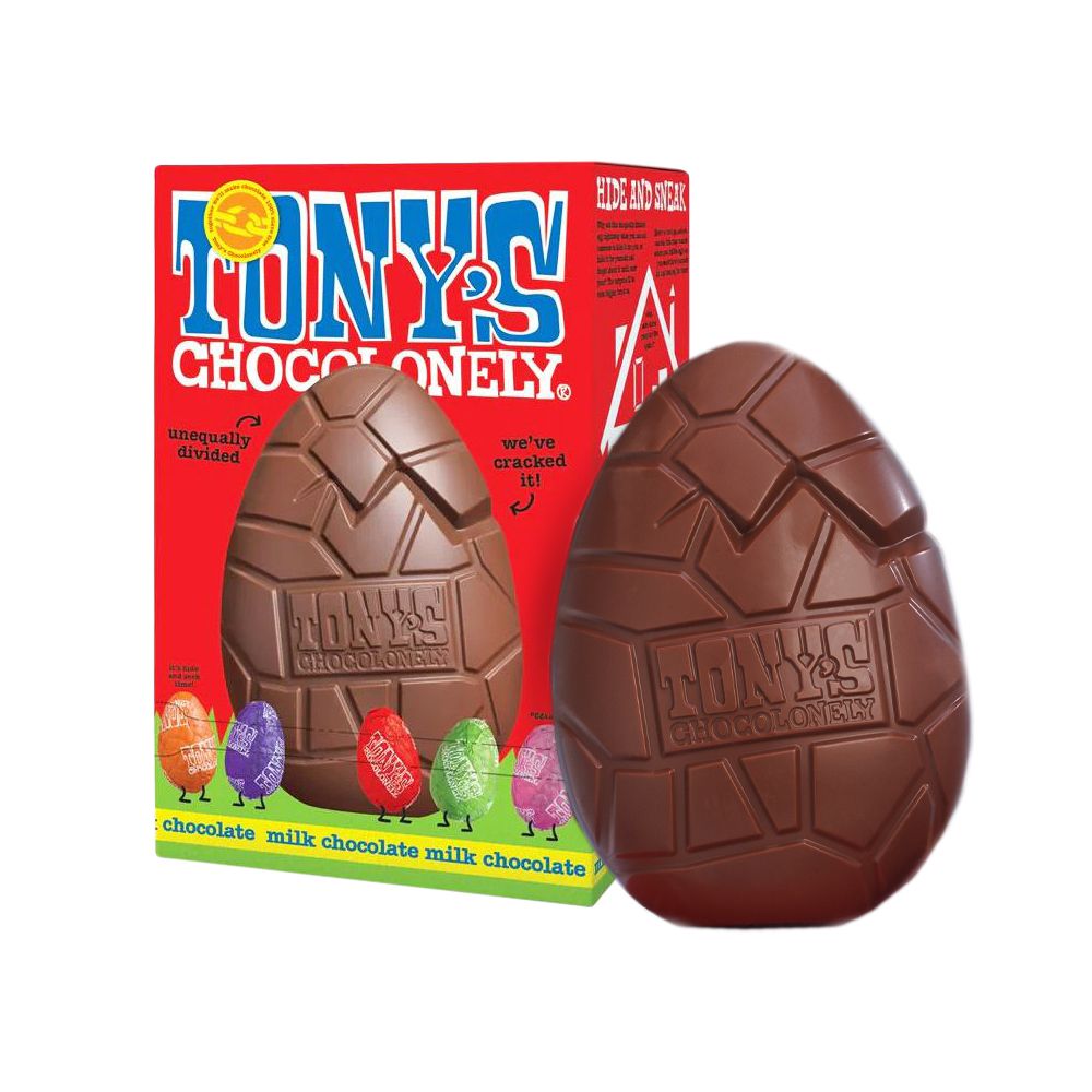  - Tony Chocolonely Mini Milk Chocolate Egg 242g (1)