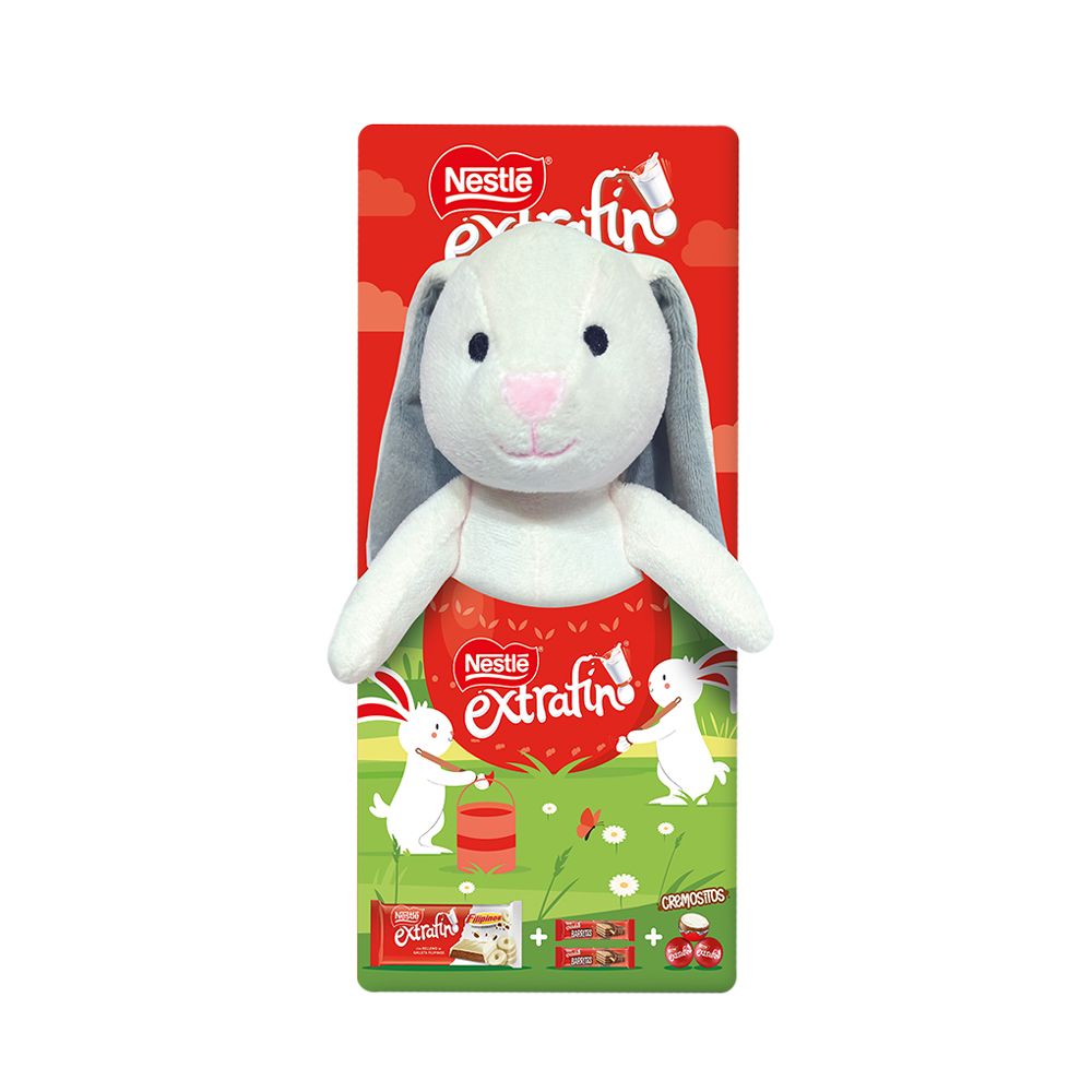  - Chocolate de Leite Nestlé Extrafino Bunny Tablete 142g (1)