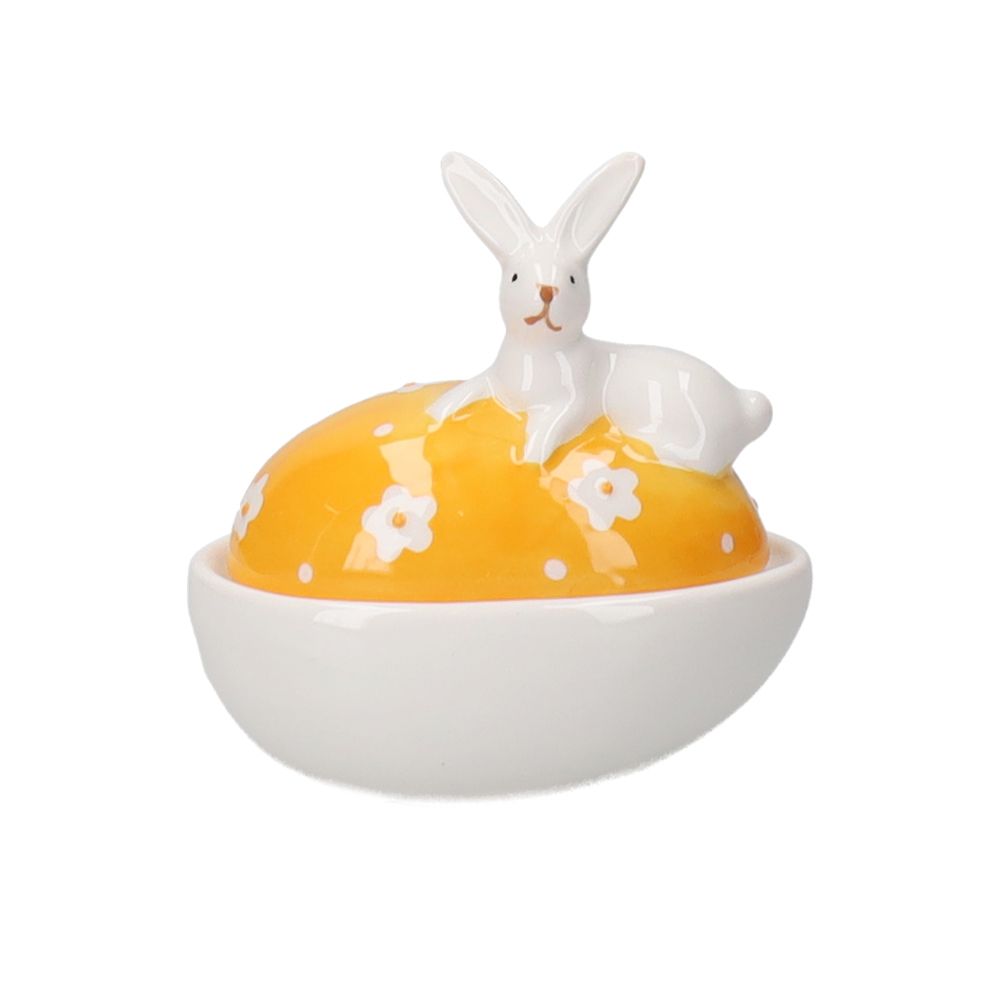  - Egg with White & Orange Rabbit (1)