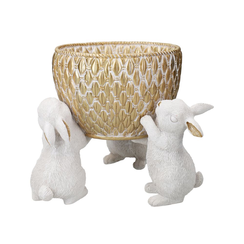  - Golden Basket 3 Rabbits 20cm (1)