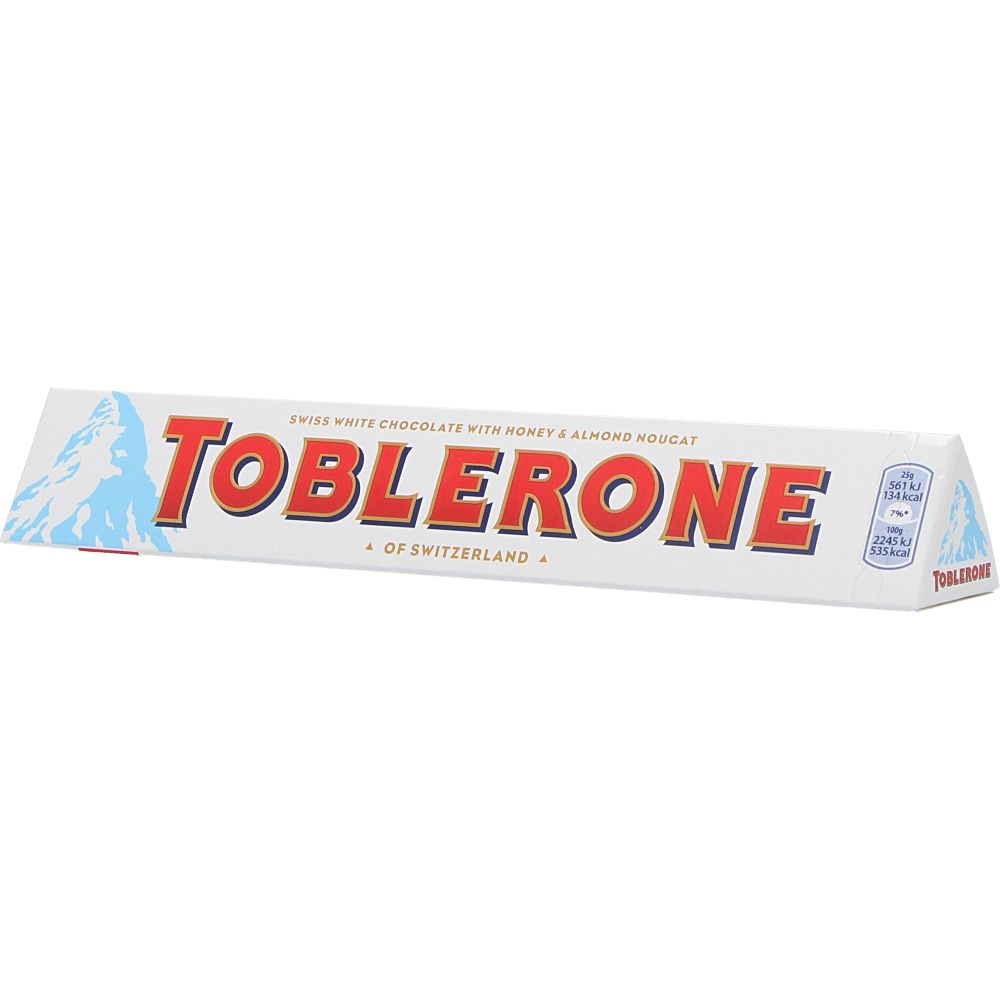  - Toblerone White Chocolate w/ Honey & Almonds 100g (1)