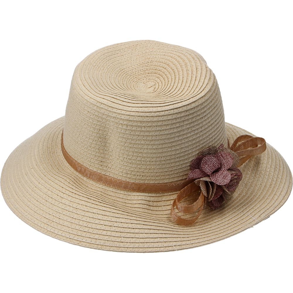  - Hat w/ Brown Flower (1)