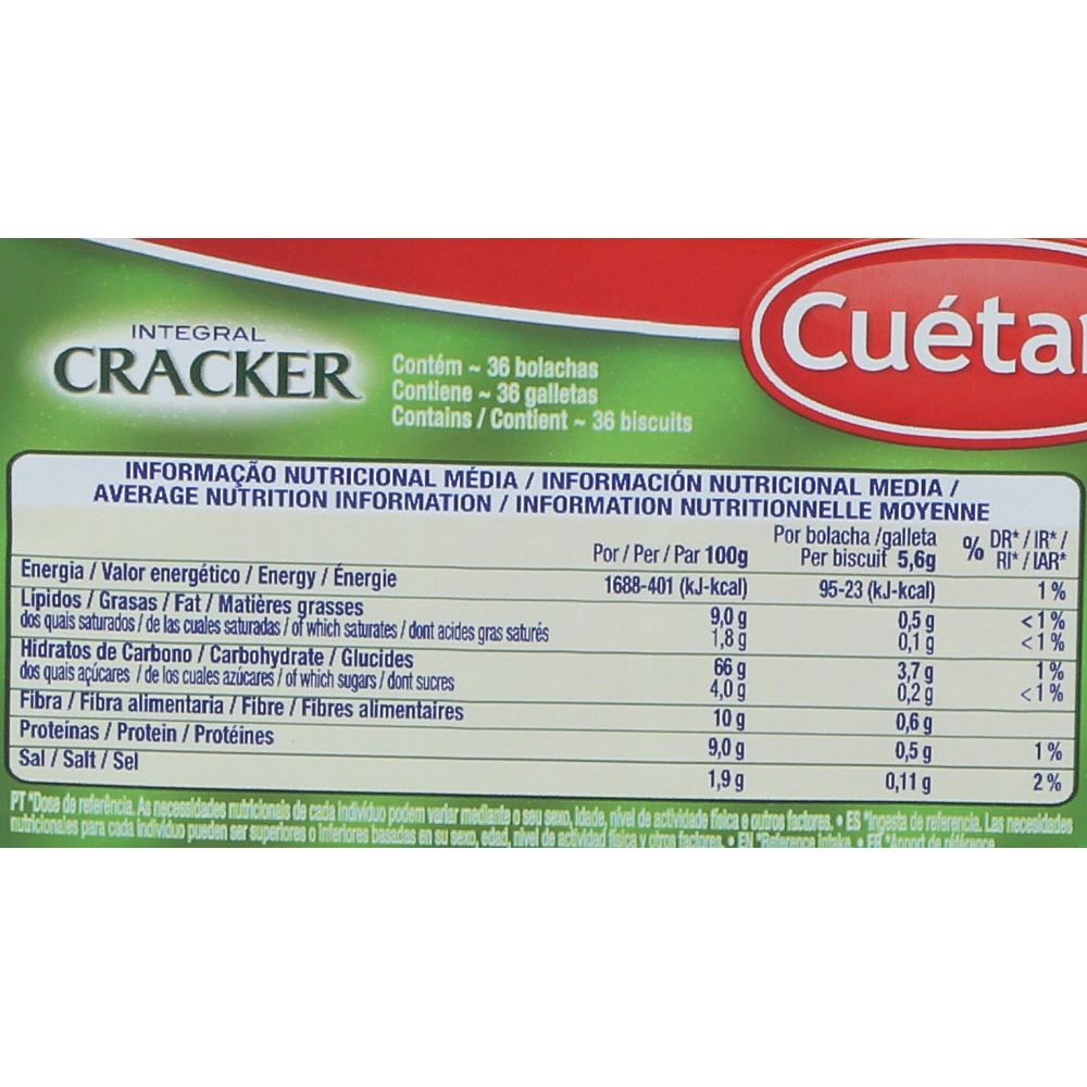  - Bolachas Cuétara Cracker Integrais 200g (2)