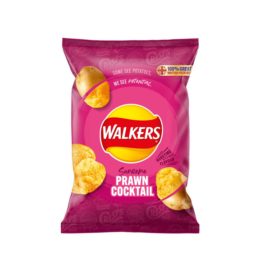  - Walkers Potato Crisps Prawn Cocktail 32.5 g (1)